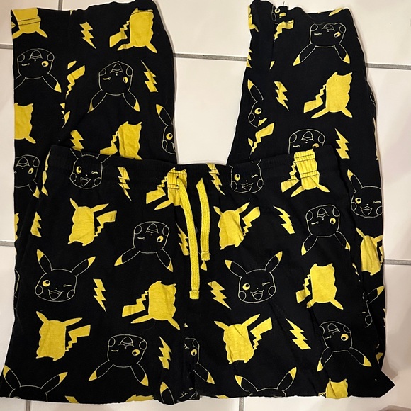 Pokemon Other - Pokémon Black & Yellow Pikachu Pajama Pants